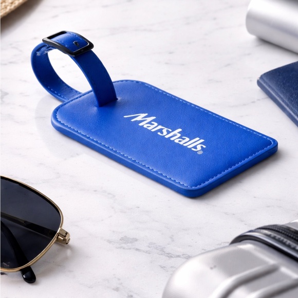 Marshalls Blue Luggage Suitcase Carryon Bag Identification Tag - Picture 3 of 9